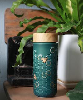 Honey Bee Ceramic Travel Mugs 12.3 oz